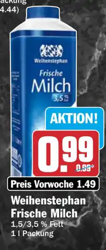 HIT Weihenstephan Frische Milch Angebot