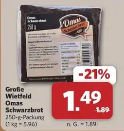 Combi Omas Schwarzbrot Angebot