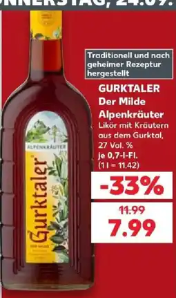 Kaufland Gurktaler Der Milde Alpenkräuter Angebot