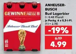 Kaufland Anheuser-Busch Bud Lagerbier Angebot