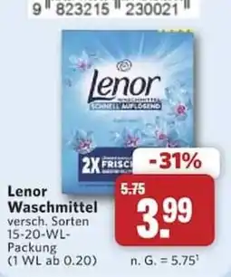 Combi Lenor Waschmittel Angebot