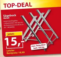 Sonderpreis Baumarkt Sägebock Metall Angebot