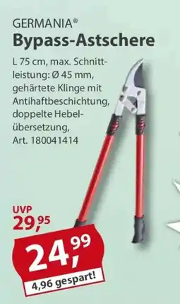 Sonderpreis Baumarkt GERMANIA Bypass-Astschere Angebot
