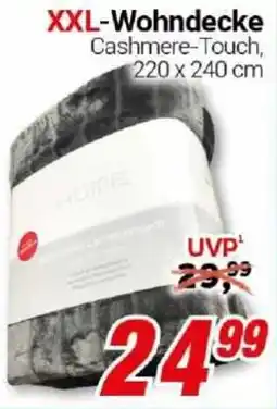 CENTERSHOP XXL-Wohndecke Cashmere-Touch Angebot
