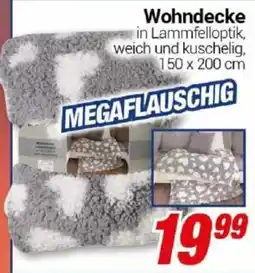 CENTERSHOP Wohndecke in Lammfelloptik Angebot