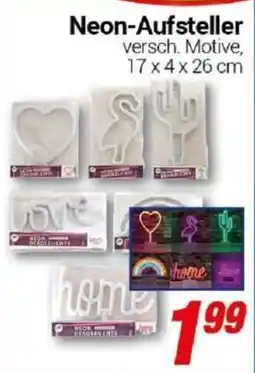 CENTERSHOP Neon-Aufsteller Angebot