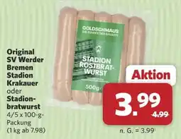 Combi Goldschmaus Stadion Rostbratwurst Angebot