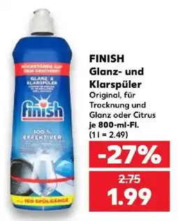 Kaufland FINISH Glanz- und Klarspüler Original Angebot