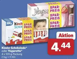 Combi Kinder Schokolade oder Yogurette Angebot