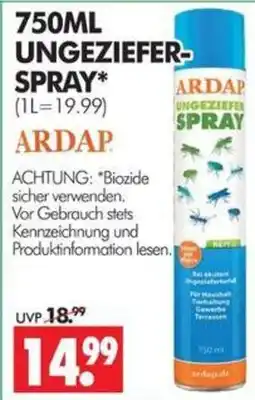Wreesmann ARDAP UNGEZIEFER-SPRAY Angebot