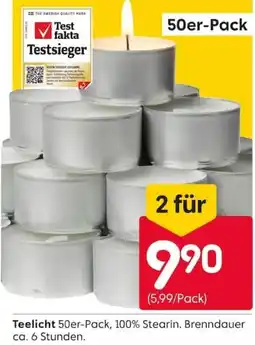 Rusta Teelicht 50er-Pack Angebot