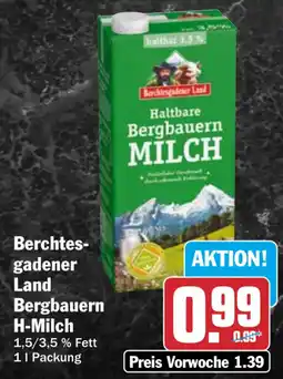 HIT Berchtesgadener Land Bergbauern H-Milch Angebot