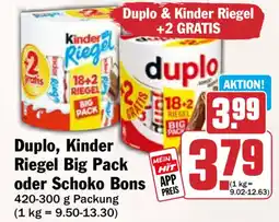 HIT Duplo, Kinder Riegel Angebot