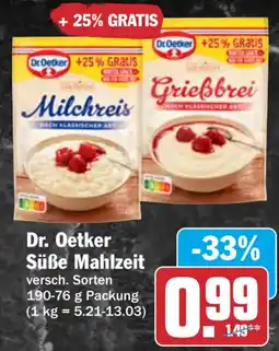 HIT Dr. Oetker Süße Mahlzeit Angebot