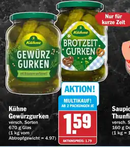 HIT Kühne Gewürzgurken Angebot