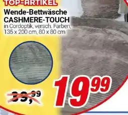 CENTERSHOP Wende-Bettwäsche CASHMERE-TOUCH Angebot