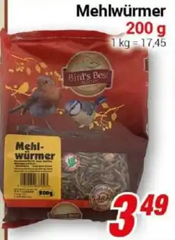 CENTERSHOP Bird's Best Mehlwürmer Angebot