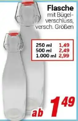 CENTERSHOP Flasche mit Bügelverschluss Angebot