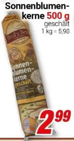 CENTERSHOP Bird's Best Sonnenblumenkerne geschält Angebot