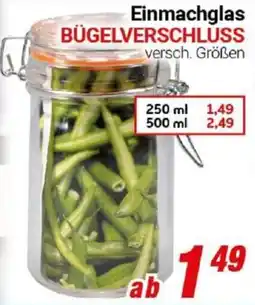 CENTERSHOP Einmachglas BÜGELVERSCHLUSS Angebot