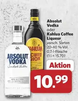 Combi Absolut Vodka oder Kahlua Coffee Liqueur Angebot