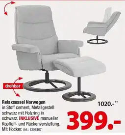 Zurbrüggen Xora Relaxsessel Norwegen Angebot