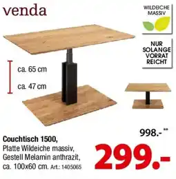 Zurbrüggen Venda Couchtisch 1500 Angebot