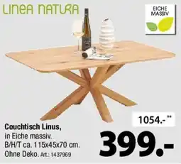 Zurbrüggen LINEA NATURA Couchtisch Linus Angebot