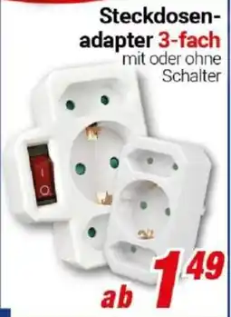 CENTERSHOP Steckdosen-adapter 3-fach Angebot
