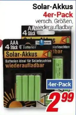 CENTERSHOP Solar-Akkus Angebot
