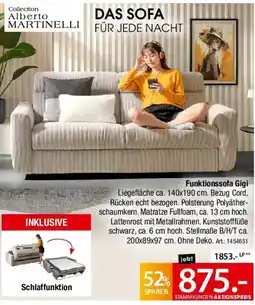 Zurbrüggen Collection Alberto Martinelli Funktionssofa Gigi Angebot