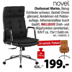Zurbrüggen novel Chefsessel Marlon Angebot