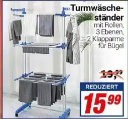 CENTERSHOP Turmwäsche-ständer mit Rollen Angebot