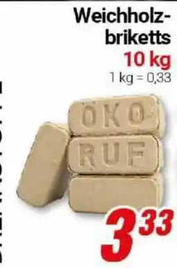 CENTERSHOP Weichholzbriketts OKO RUF Angebot