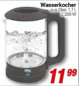 CENTERSHOP Wasserkocher aus Glas Angebot