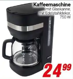 CENTERSHOP Kaffeemaschine mit Glaskanne, mit Edelstahldekor Angebot