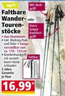 Norma topfit Faltbare Wander-Tourenstöcke Angebot