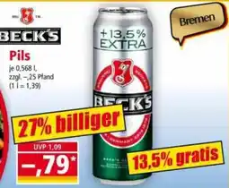 Norma BECK'S Pils Angebot
