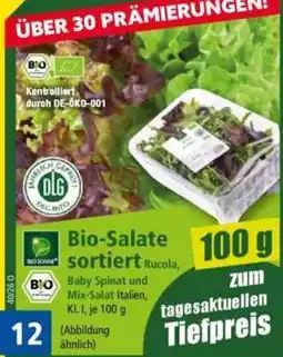 Norma Bio-Salate sortiert Rucola, Baby Spinat und Mix-Salat Italien Angebot