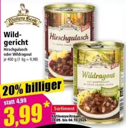 Norma Mutter's Beste Wildgericht Angebot