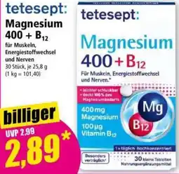 Norma tetesept: Magnesium 400 + B12 Angebot