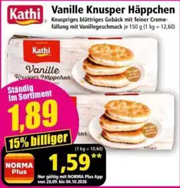 Norma Kathi Vanille Knusper Häppchen Angebot