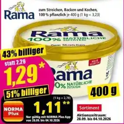 Norma Rama 100% NATÜRLICHE ZUTATEN Angebot