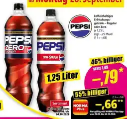 Norma Pepsi Zero Zucker Angebot
