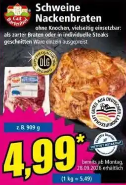 Norma Schweine Nackenbraten Gut Barthenhof Angebot