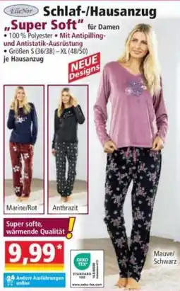 Norma EllieNor Schlaf-/Hausanzug "Super Soft" für Damen Angebot