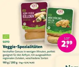Biomarkt SOTO Veggie-Spezialitäten Angebot