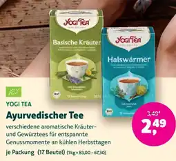 Biomarkt YOGI TEA Ayurvedischer Tee Angebot