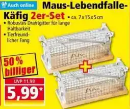 Norma Maus-Lebendfalle-Käfig Angebot