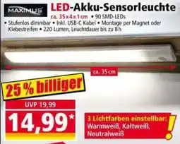 Norma MAXIMUS LED-Akku-Sensorleuchte Angebot